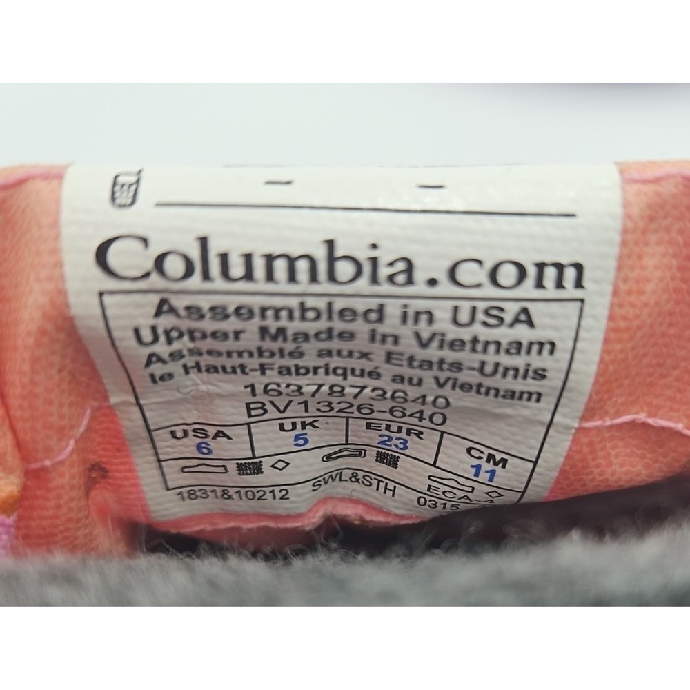 COLUMBIA Kids Pink Powderbug Plus II *NWOB* Toddler Kids SLIP ON Snow Boot Sz 6 - Picture 5 of 13